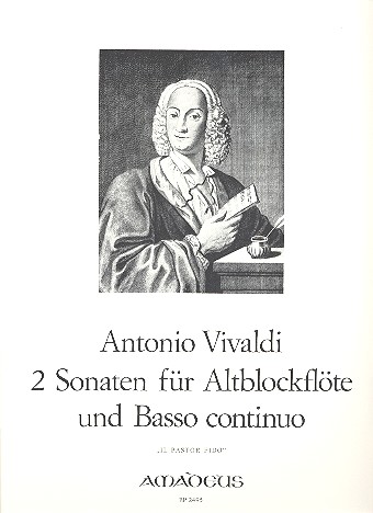 2 Sonaten   für Altblockflöte (Flöte, Oboe, Violine) und BC  