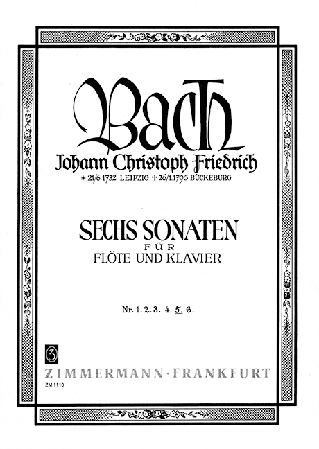 Sonate F-Dur Nr.5  für Flöte und Klavier  