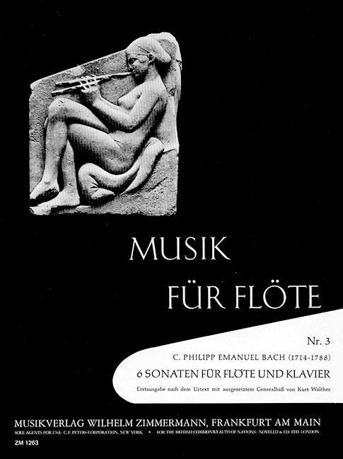 Sonaten Nr.3 Wq127  für Flöte und Klavier  
