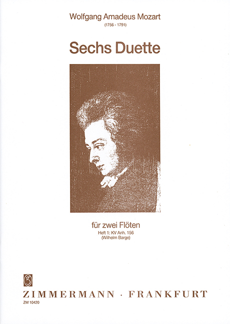 6 Duette Band 1 (Nr.1-3)  für 2 Flöten,  Stimmen  