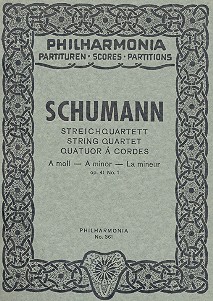Streichquartett a-Moll op.41,1&nbsp;&nbsp;Studienpartitur&nbsp;&nbsp;