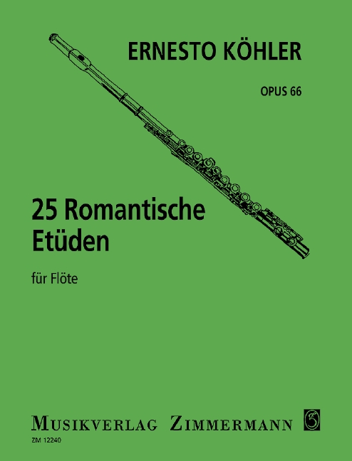 25 romantische Etüden op.66  für Flöte  