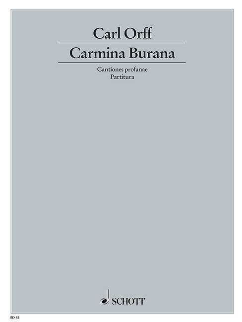 Carmina Burana&nbsp;&nbsp;für Soli (STBar), gemischter Chor (SATB), Kinderchor und Orchester&nbsp;&nbsp;Dirigierpartitur