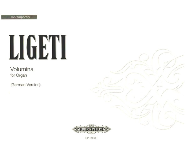 Volumina    für Orgel (mit deutschen Spielanweisungen)  