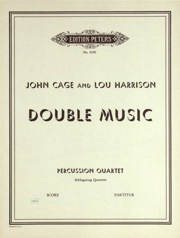 Double Music  for percussion quartet  Score