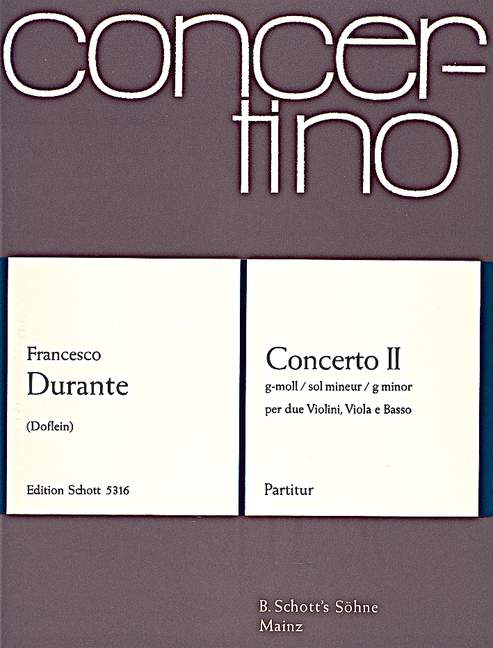 Konzert g-Moll Nr.2&nbsp;&nbsp;für Streichorchester&nbsp;&nbsp;Partitur