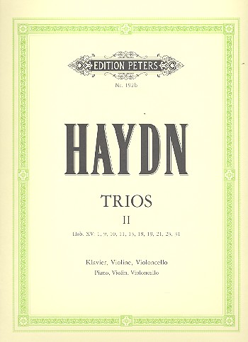 Klaviertrios Band 2&nbsp;&nbsp;für Violine, Violoncello und Klavier&nbsp;&nbsp;Stimmen