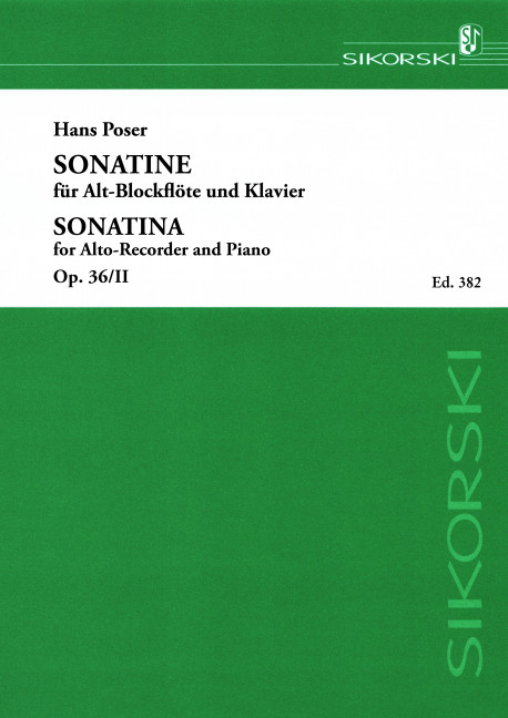 Sonatine op.36,2 für&nbsp;&nbsp;Altblockflöte und Klavier&nbsp;&nbsp;