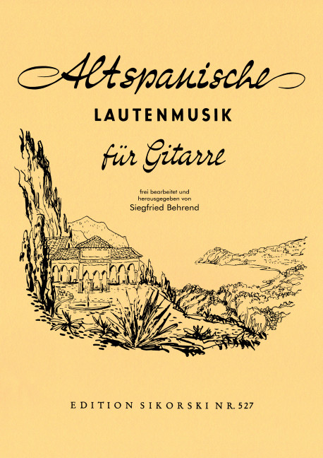 Alte europäische Lautenmusik Band 5  Altspanische Lautenmusik  