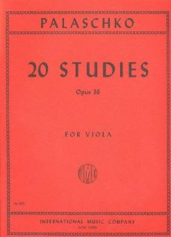 20 Studies op.36  for viola solo  