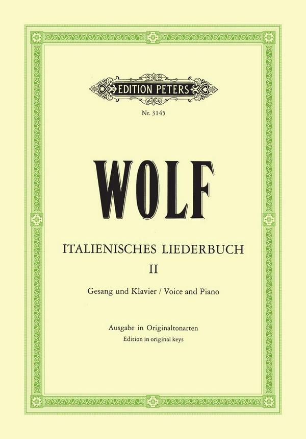 Italienisches Liederbuch Band 2&nbsp;&nbsp;für Singstimme und Klavier (dt/en)&nbsp;&nbsp;