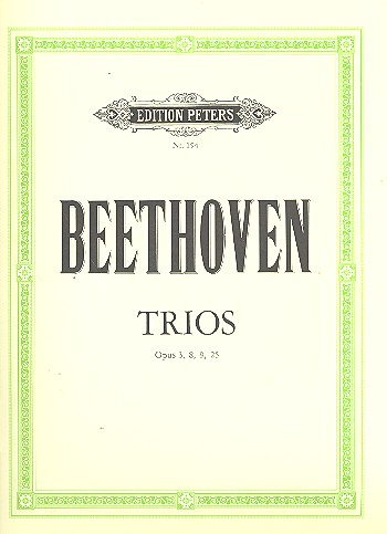 Streichtrios op.3, op.9,1-3 und Serenaden op.8 und op.25*&nbsp;&nbsp;für Violine, Viola und Violoncello (* Flöte, Violine, Viola)&nbsp;&nbsp;