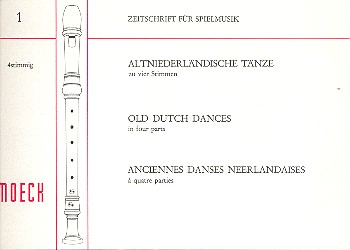Altniederländische Tänze um 1500   für 4 Blockflöten (SATB)  Partitur
