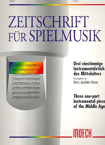 3 Instrumentalstücke des Mittelalters  für 3 Blockflöten (SAT)  