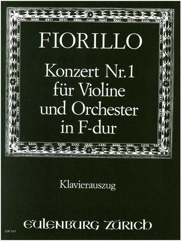 Konzert F-Dur Nr.1  für Violine und Orchester  für Violine und Klavier
