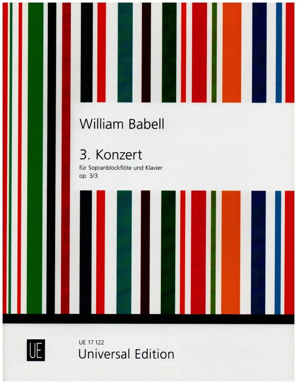 Concerto d-Moll op.3,3 für  Sopranblockflöte und Orchester  für Sopranblockflöte und Klavier