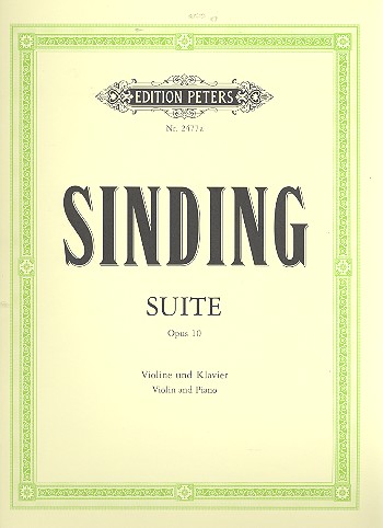 Suite a-Moll op.10&nbsp;&nbsp;für Violine und Klavier&nbsp;&nbsp;