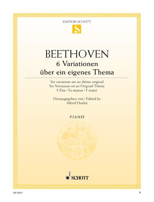 6 Variationen F-Dur op. 34&nbsp;&nbsp;für Klavier&nbsp;&nbsp;