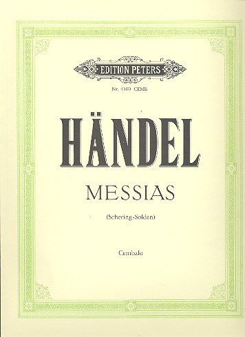 Der Messias HWV56&nbsp;&nbsp;für Soli, Chor und Orchester&nbsp;&nbsp;Cembalo