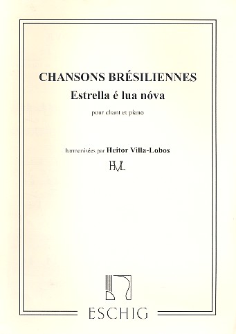 Chanson typique bresilienne no.5  estrella e lua nova pour chant et  piano