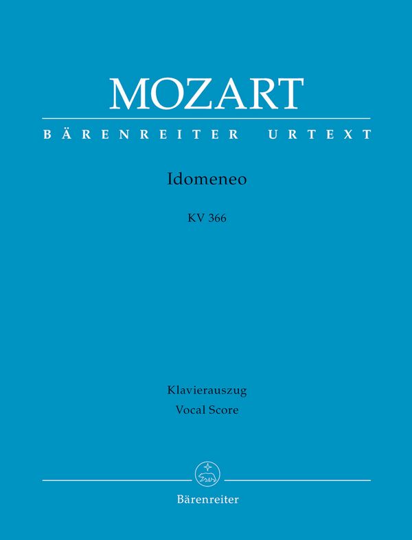Idomeneo KV366&nbsp;&nbsp;Dramma per musica in drei Akten&nbsp;&nbsp;Klavierauszug (it/dt)