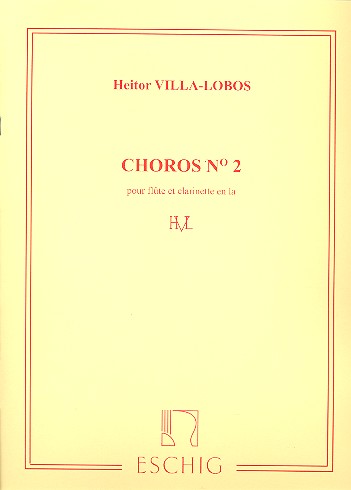 Choros Nr.2  pour flûte et clarinette  partition