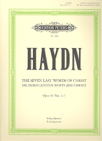 Die sieben letzten Worte Jesu Christi op.51  für Streichquartett  Stimmen