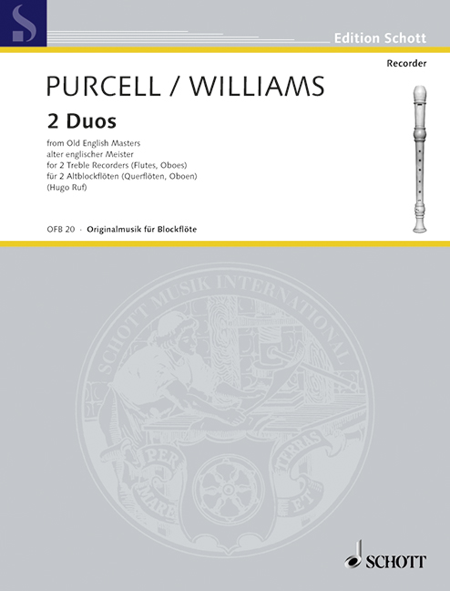 2 Duos alter englischer Meister  für 2 Altblockflöten  Spielpartitur