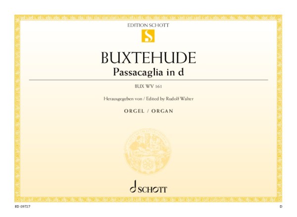 Passacaglia d-Moll WV161&nbsp;&nbsp;für Orgel&nbsp;&nbsp;