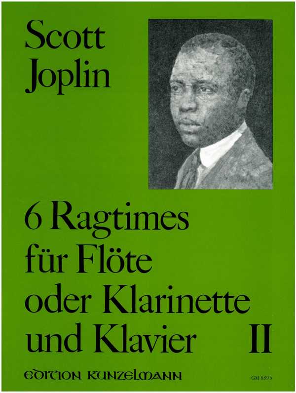 6 Ragtimes Band 2  für Flöte (Klarinette in B) und Klavier  