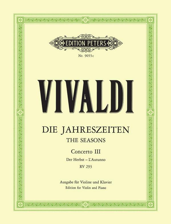 Konzert F-Dur RV293 für Violine und Streicher&nbsp;&nbsp;für Violine und Klavier&nbsp;&nbsp;