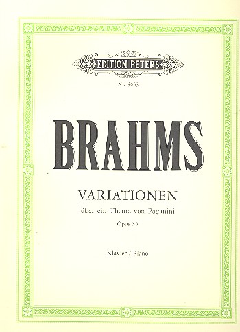 Variationen über ein Thema von Paganini op.35&nbsp;&nbsp;für Klavier&nbsp;&nbsp;