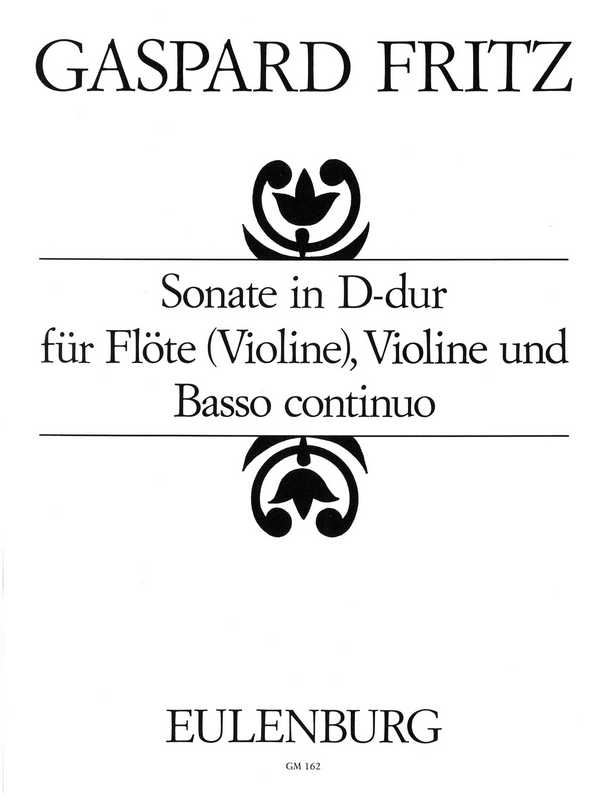 Sonate D-Dur op.4,5&nbsp;&nbsp;für Flöte, Violine und Bc&nbsp;&nbsp;