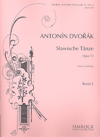 Slawische Tänze op.72 Band 2&nbsp;&nbsp;für Klavier&nbsp;&nbsp;