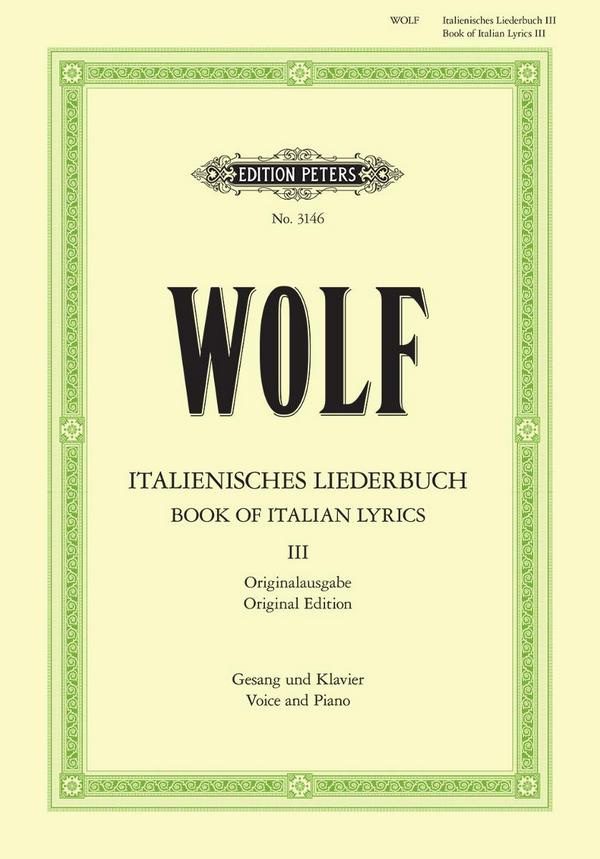 Italienisches Liederbuch Band 3&nbsp;&nbsp;für Singstimme und Klavier (dt/en)&nbsp;&nbsp;
