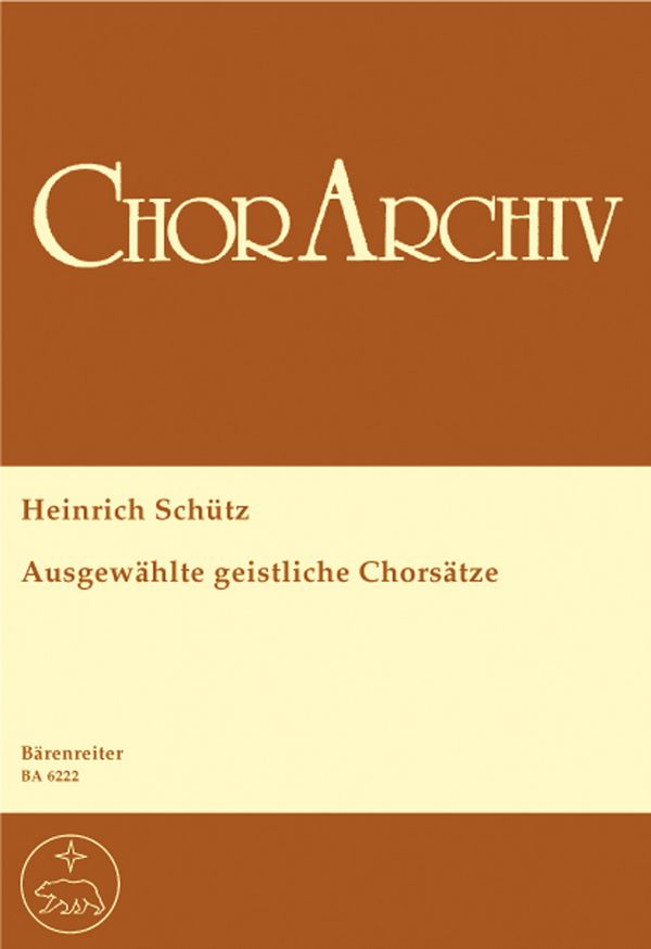 AUSGEWAEHLTE GEISTLICHE CHOR-&nbsp;&nbsp;SAETZE FUER 4-8STG. GEM CHOR&nbsp;&nbsp;PARTITUR (DT)