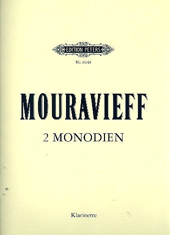 2 Monodien&nbsp;&nbsp;für Klarinette solo&nbsp;&nbsp;