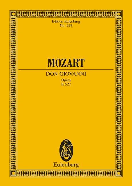 Don Giovanni KV527  für Soli, Chor und Orchester  Studienpartitur