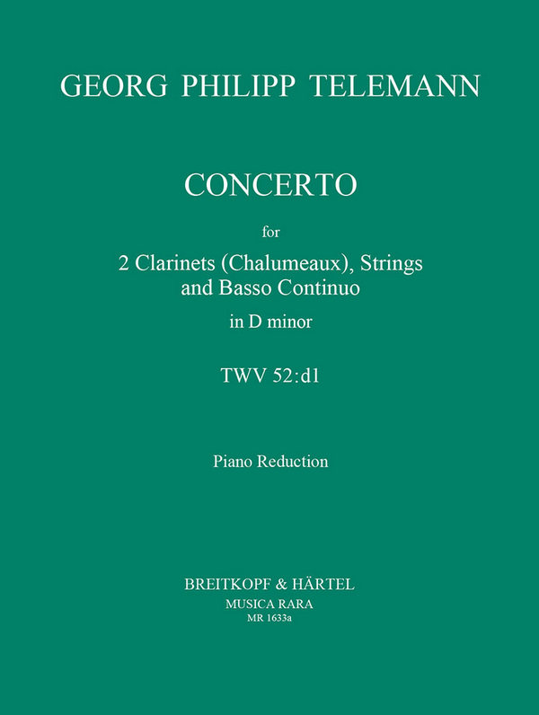 Concerto d minor&nbsp;&nbsp;for 2 clarinets and strings&nbsp;&nbsp;for 2 clarinets and piano