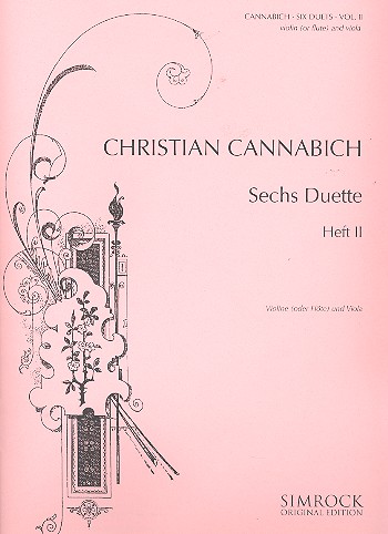 6 Duette Band 2  für Violine (Flöte) und Viola  Stimmen