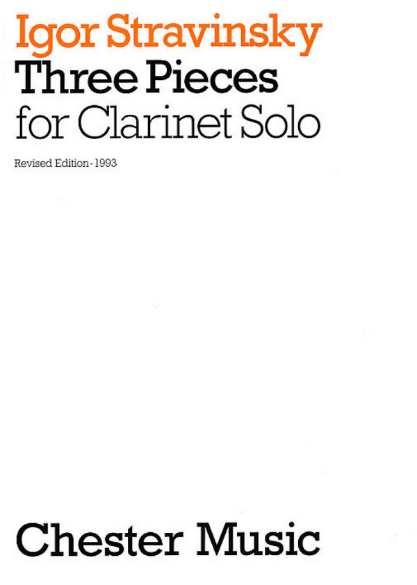 3 Pieces  for clarinet solo  