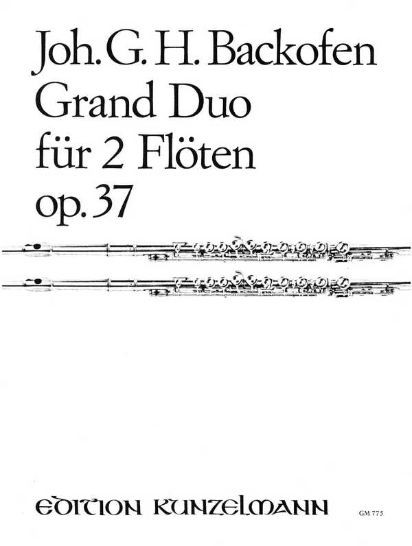 Grand duo op.37  für 2 Flöten  Spielpartitur