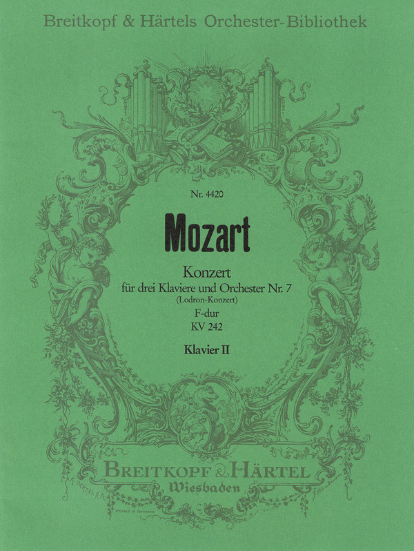 Konzert F-Dur KV242&nbsp;&nbsp;für 3 Klaviere und Orchester&nbsp;&nbsp;Klavier solo 2