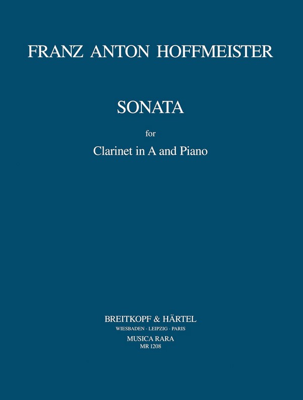 Sonate A-Dur&nbsp;&nbsp;für Klarinette und Klavier&nbsp;&nbsp;