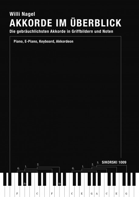 Akkorde im Überblick: Handbuch  der gebräuchlichsten Akkorde  in Giffbildern und Noten