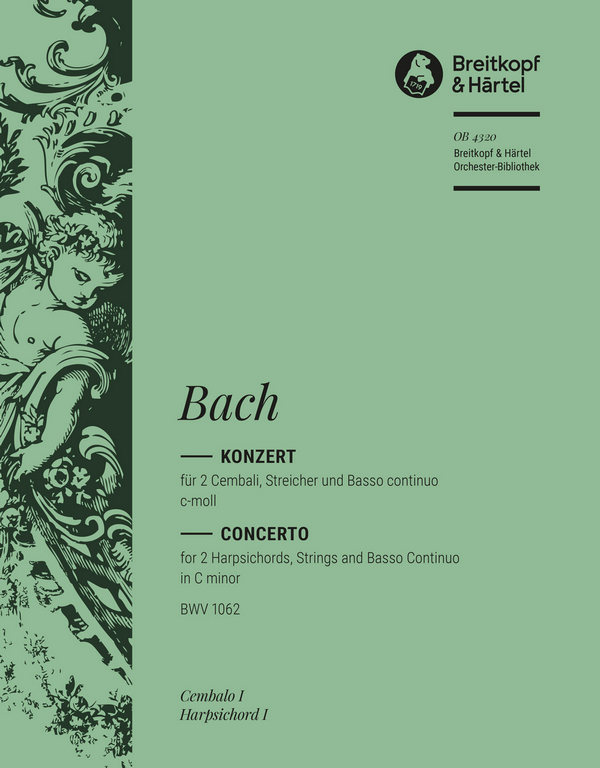 Konzert c-Moll BWV1062&nbsp;&nbsp;für 2 Cembali, Streicher und Bc&nbsp;&nbsp;Cembalo solo 1