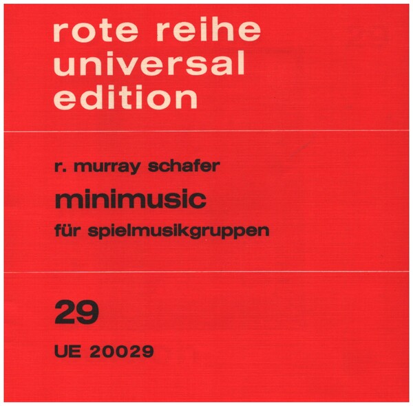 Minimusic&nbsp;&nbsp;für Spielmusikgruppen&nbsp;&nbsp;Partitur