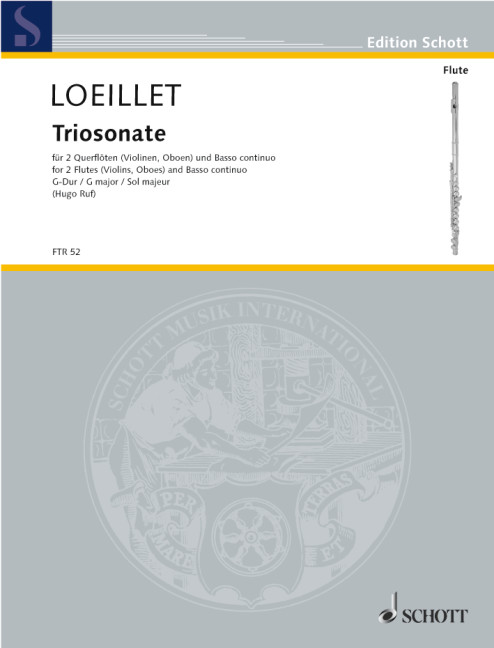 Triosonate op. 1&nbsp;&nbsp;für 2 Flöten (Violinen, Oboen) und Basso continuo&nbsp;&nbsp;