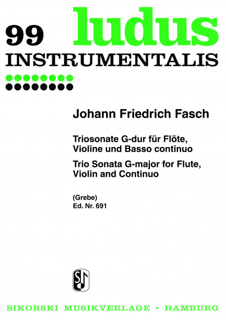 Triosonate G-Dur   für Flöte, Violine und Bc  
