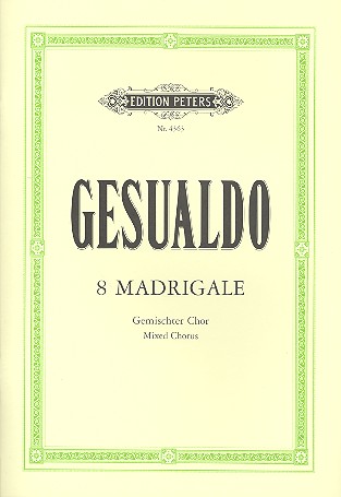 8 Madrigale&nbsp;&nbsp;für gem Chor a cappella&nbsp;&nbsp;Partitur (it/dt)